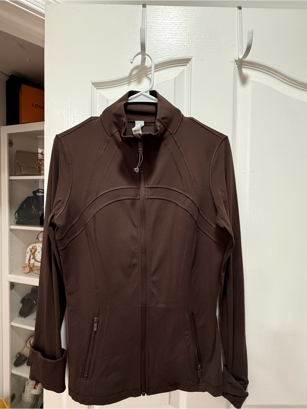 lululemon athletica Women's Brown Zip-Front Utility Jacket